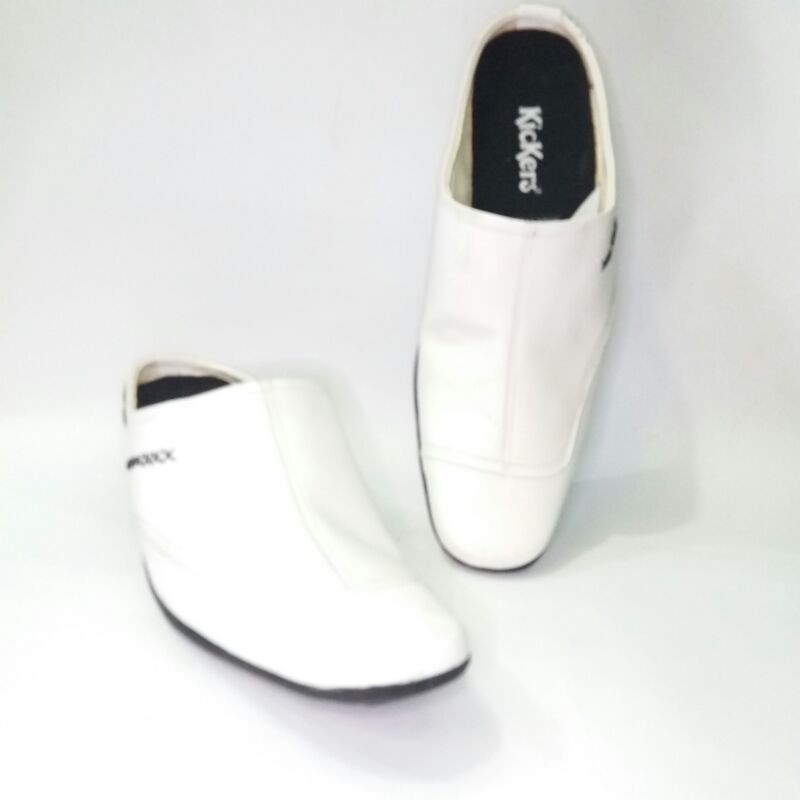 Sepatu selop pria Sendal selop putih habib bahar