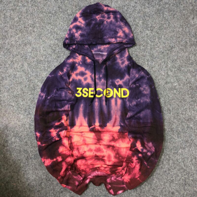 Jaket Sweater Hoodie Pria Wanita 3 Scond - Sweater Oblong tiedye Murah - Sweater Printing - COD