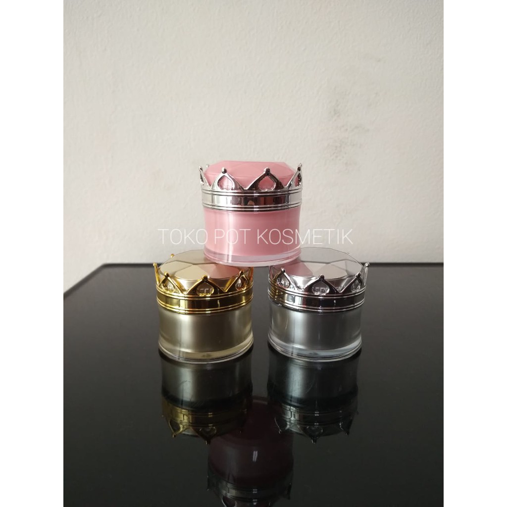 Pot Cream Import Model Mahkota 10 gr pink ( min.100 pcs/ pack)