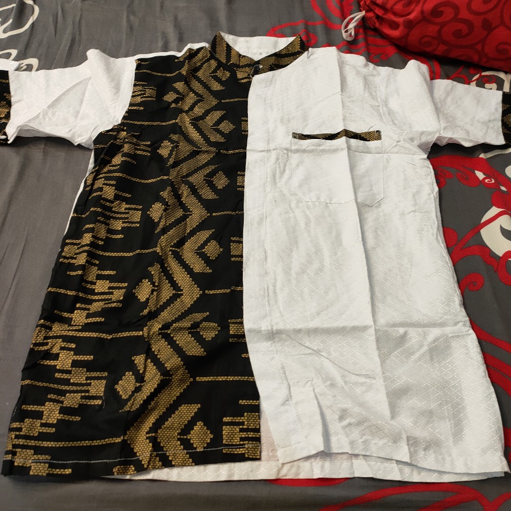 Size M L Xl Xxl  Bswart Batik Hrb026 Kenongo Hem Pendek Padi Pekalongan M L Xl Batik Pria Murah