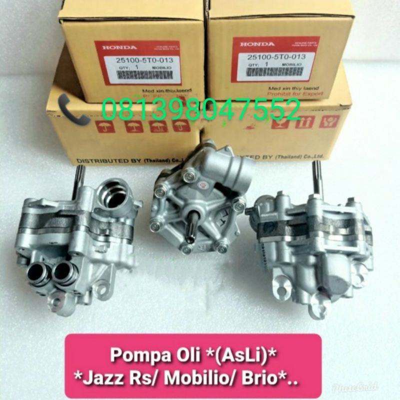 pompa oli / oli pump assy Honda Jazz RS 2009-2014 / Mobilio / Brio original