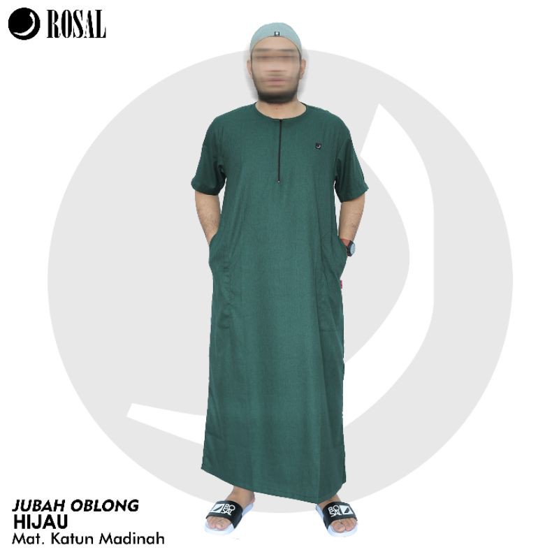 ORIGINAL Gamis Pria Jubah Dewasa Jubah Pria Lengan Pendek Jubah Oblong Rosal Jubah Gamis Pria Jumbo