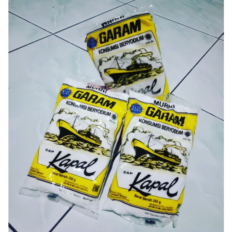 

Garam Murni Cap KAPAL 3 x 250 g