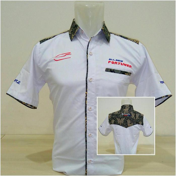 Baju Kemeja Toyota Kombinasi Batik Edisi All New Fortuner Best Quality