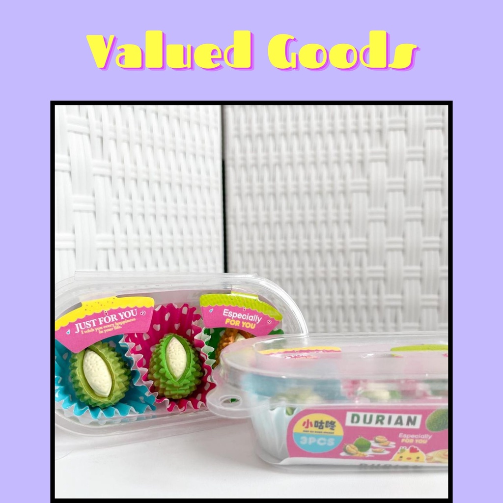 

PENGHAPUS DURIAN MINI ERASER BUAH WANGI