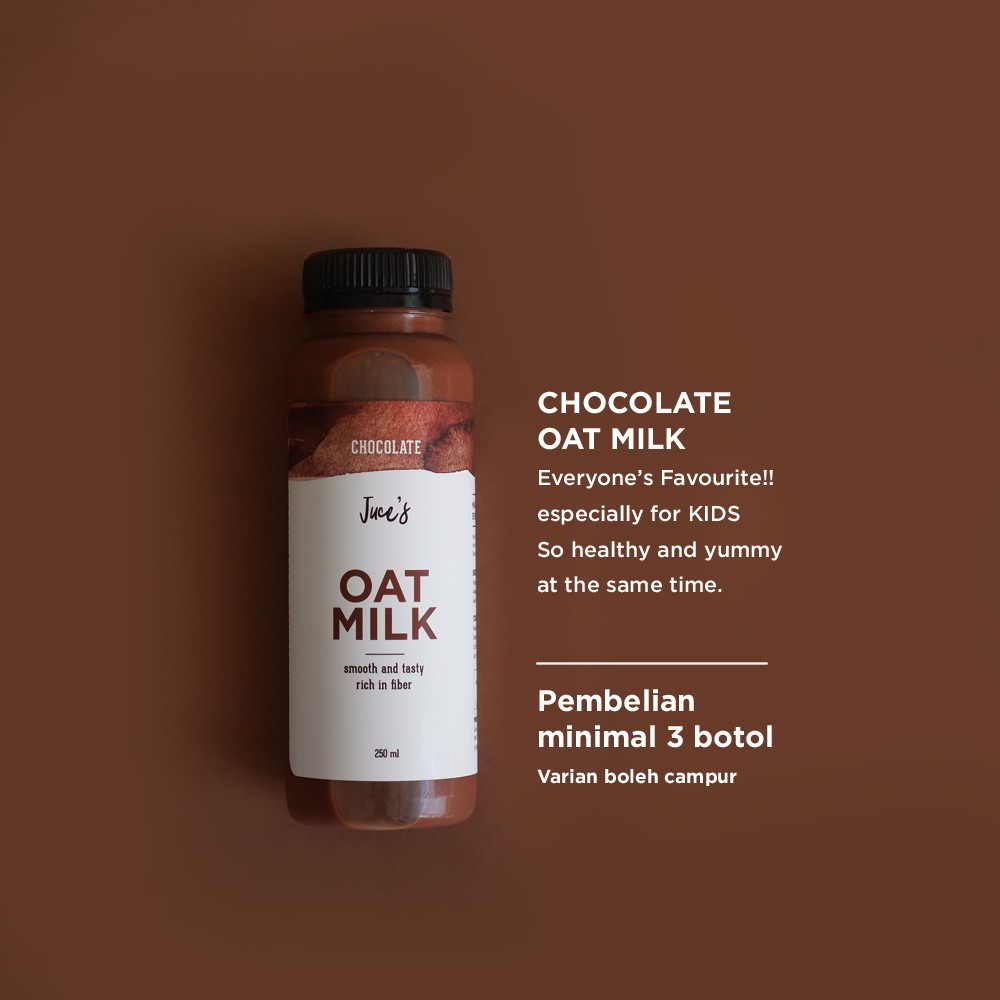 

Juce's Chocolate Oatmilk 250 ml (SURABAYA only)