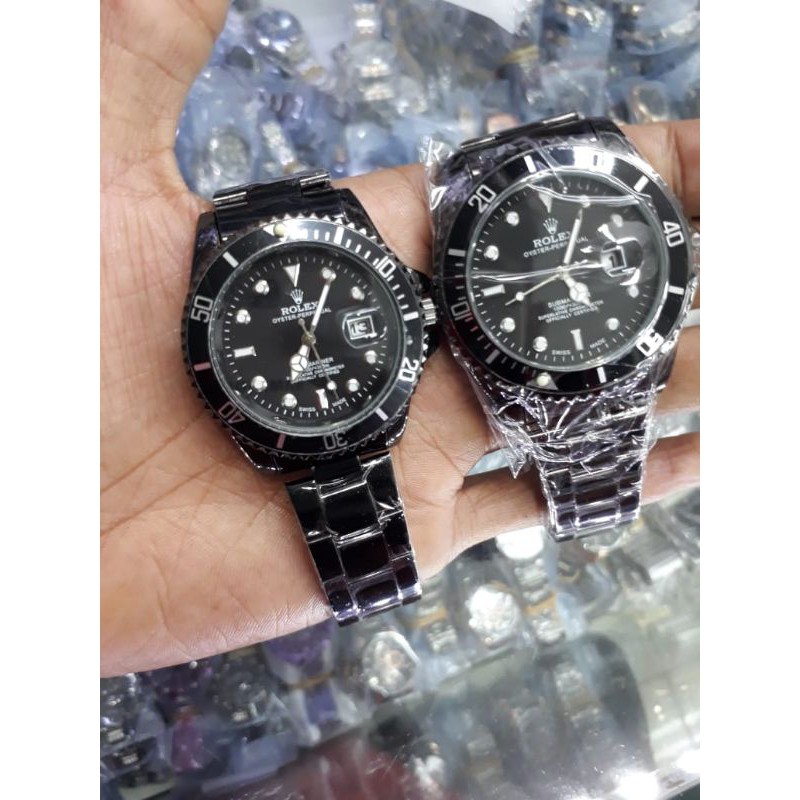 GROSIR JAM TANGAN ROLEX COUPLE TANGGAL AKTIF