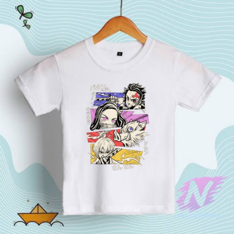 baju anime anak kaos anak kimethu no yaiba season baru