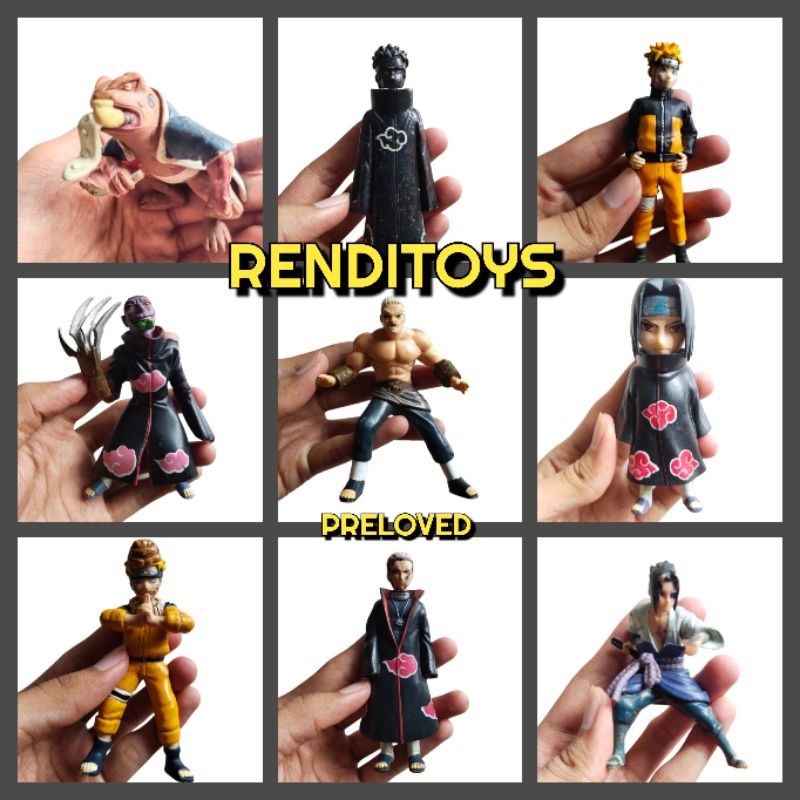 Action Figure Naruto Sasuke Kakashi Itachi - Mini Action Figure Naruto shippuden murah Action Figure Naruto Anime