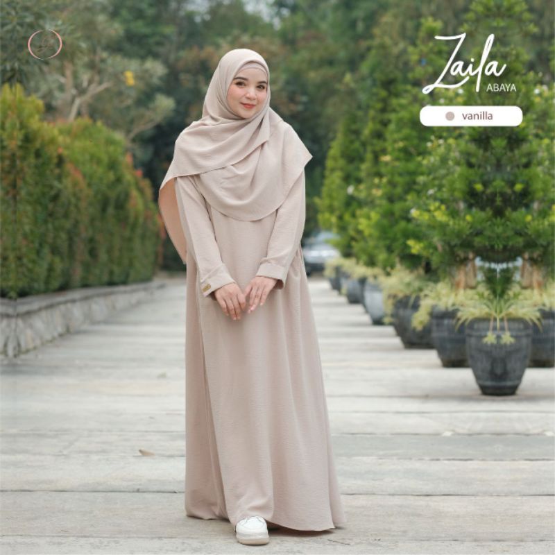 SATU SET Abaya Zaila by gerai.aliyah || longdress