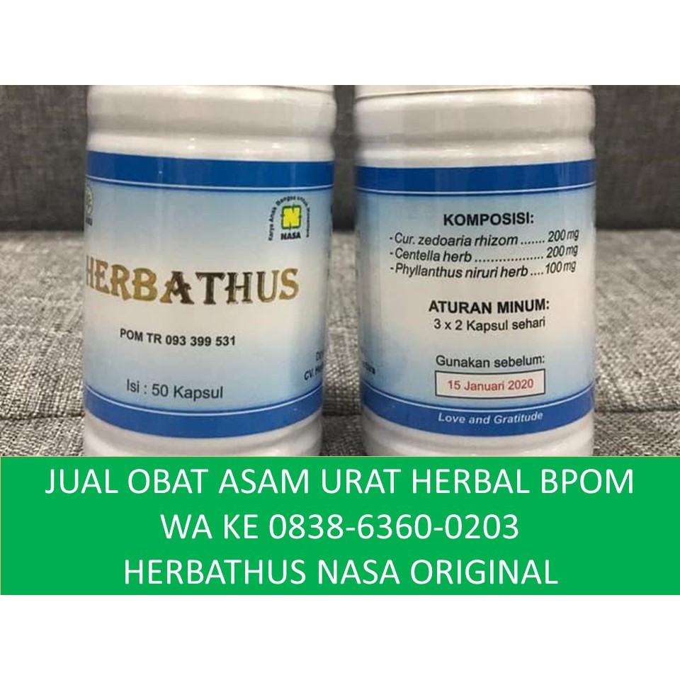 

Herbathus menurunkan kadar asam urat yang berlebih