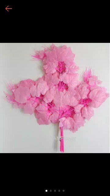 Wanflower Daun Anggur * Pink (perlusin)
