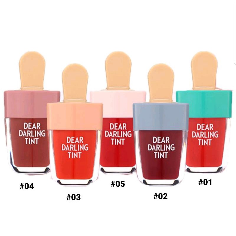 Etude House Dear Darling Ice Cream Gel Lip Tint / Dear Darling Water Gel Tint Ice Cream / Liptint Etude Ice Cream