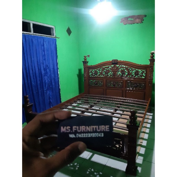 Dipan Kayu Jati Ukir Rahwana