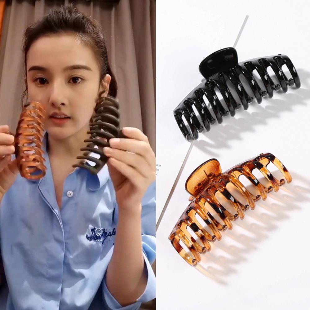 Agustina Hair Claw Fashion Korea Mandi Jepit Aksesoris Rambut Disk Hair Warna Solid Grab Clips