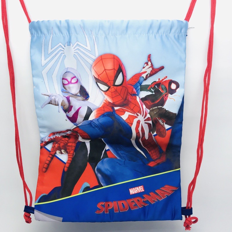 Tas ransel anak sekolah serut / sling bag / string bag / string tk - sd - smp spiderman