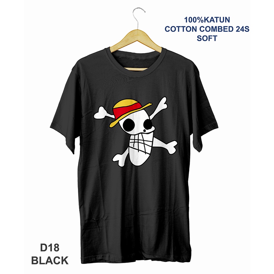 Kaos One Piece Logo Mugiwara No luffy Art Luffy Kaos Anak Dewasa