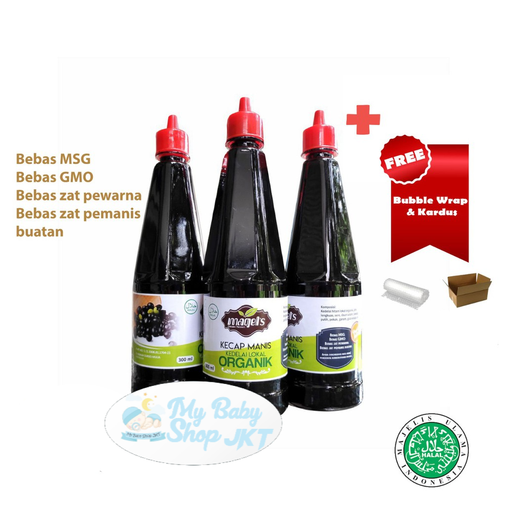 

SC03 Kecap Organik Magels MPASI Bayi Kedelai Lokal Tanpa MSG 300ml