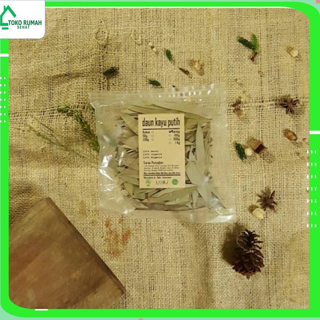 

DAUN KAYU PUTIH KERING 500 GRAM - Melaleuca Leucadendra - MURNI