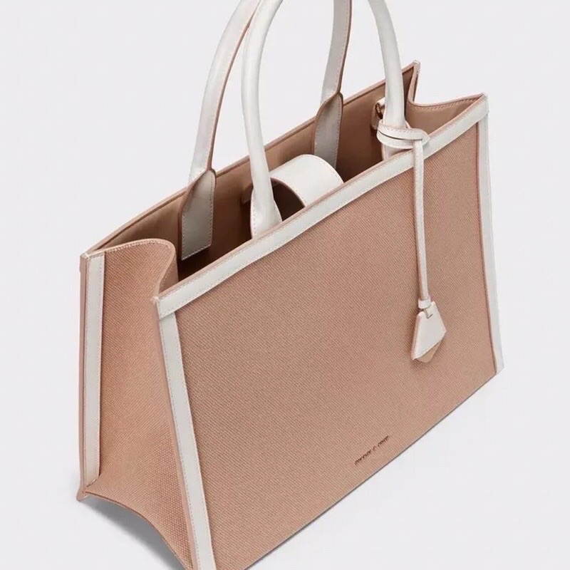 C charlot canvas tote