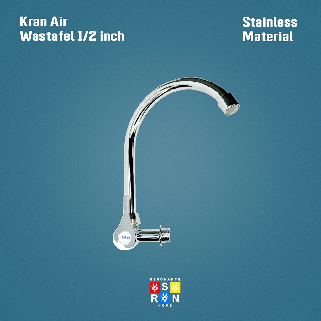 Kran Angsa 1/2 Inch Stainless / Keran Cuci Piring   Resonance Home