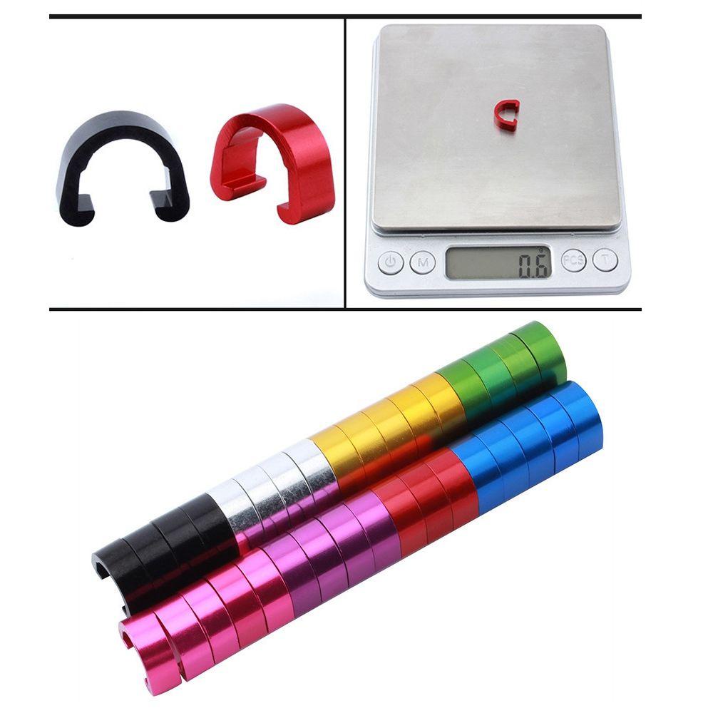 R-FLOWER 5/10pcs Kabel Rem/Line Gesper Aluminium Alloy Bicyle Housing Hose Aksesoris C-buckle Clasps