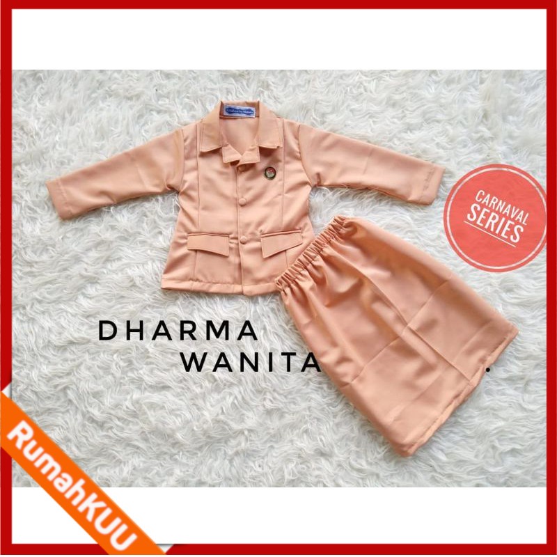 Kostum Baju Seragam DHARMA WANITA DARMA Anak Bayi Newborn Photoshoot Perempuan Cewek PROFESI