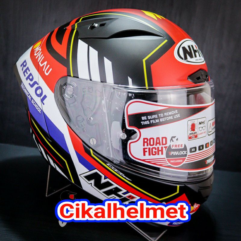 NHK HELM GP R TECH STREET MONLAU REPSOL #1 BLACK MATT NHK ORIGINAL