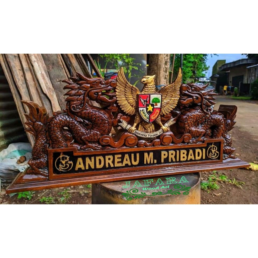 

Papan Nama Meja Naga Kembar/Papan Nama Jabatan Custome