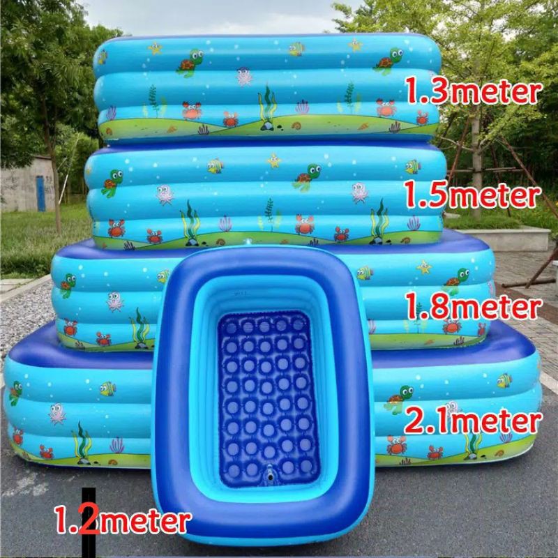 Kolam Renang Anak Gelembung Jumbo 180 210 Cm Shopee Indonesia