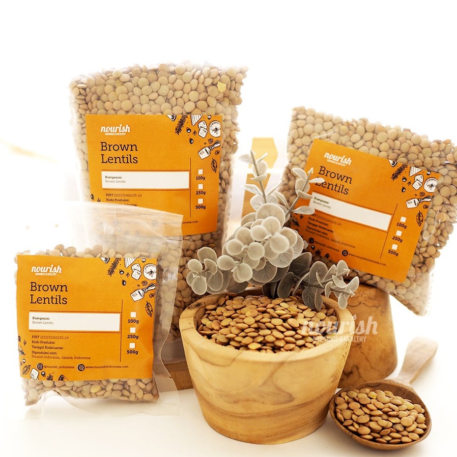 Brown Lentils 250gr