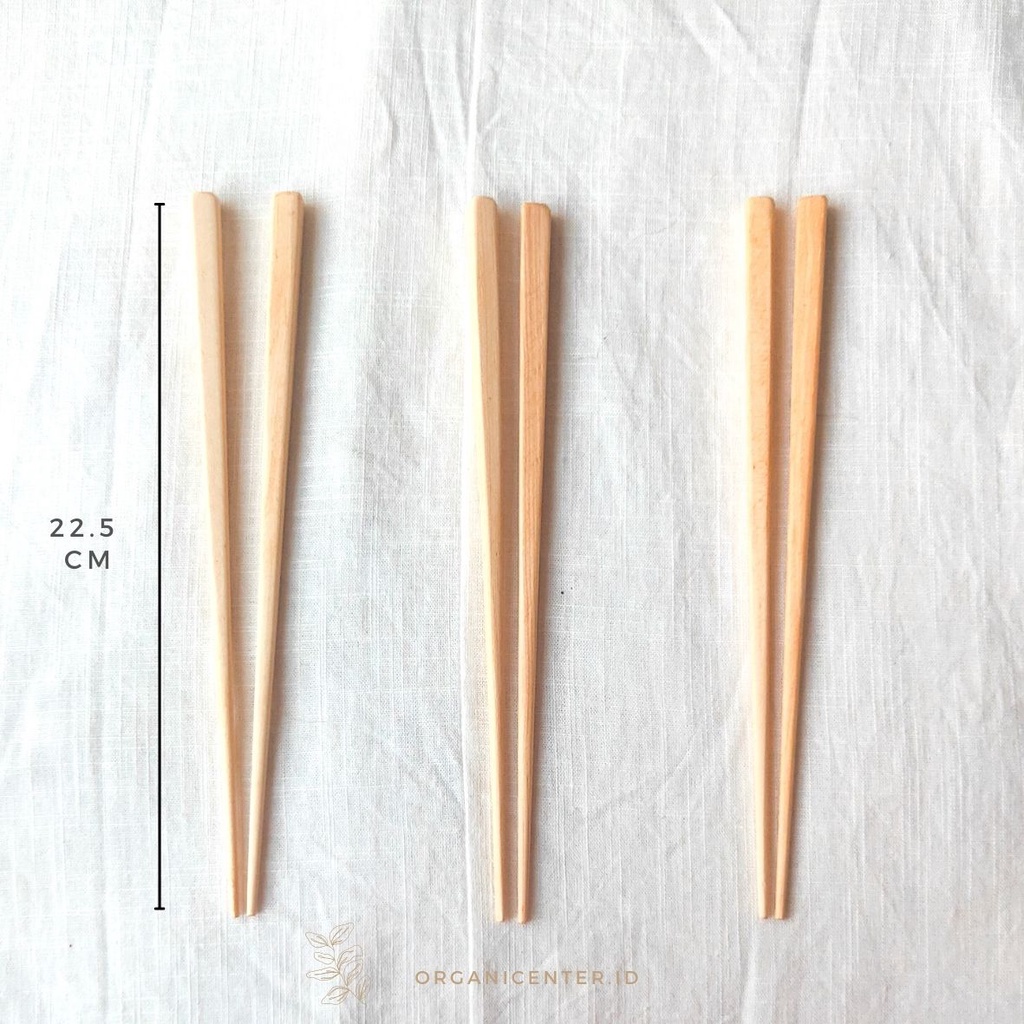 Sumpit Korea Kayu Pinus Estetik Wooden Chopsticks