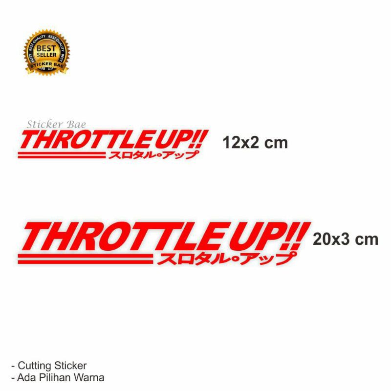 stiker throttle up sticker visor helm stiker trottle up cutting