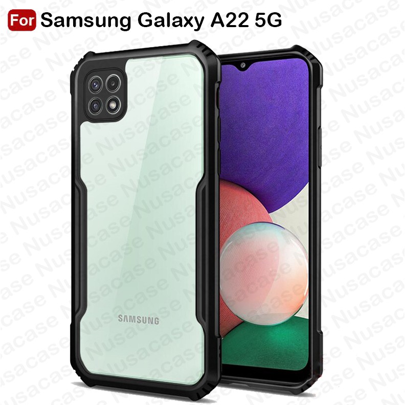 ( PROMO PAKET 3 IN 1 ) Case Samsung Galaxy A22 4G A22 5G M32 4G Soft Case Fusion Free Anti Gores Layar &amp; Skin Carbon Handphone