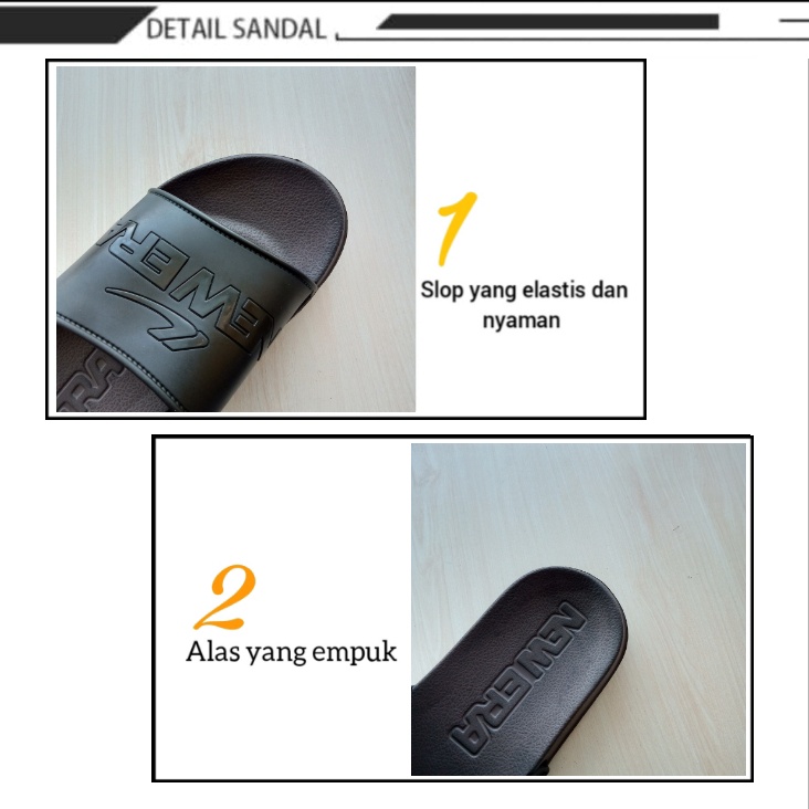 sogo NEW ERA MB E 5036 Sandal Selop Pria Dewasa Sendal Karet Anti Slip Original Size 39-43