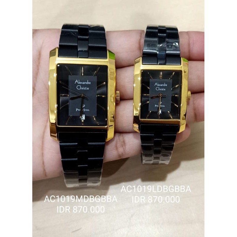 Jam Tangan Couple Alexandre Christie AC 1020 Primo Steel