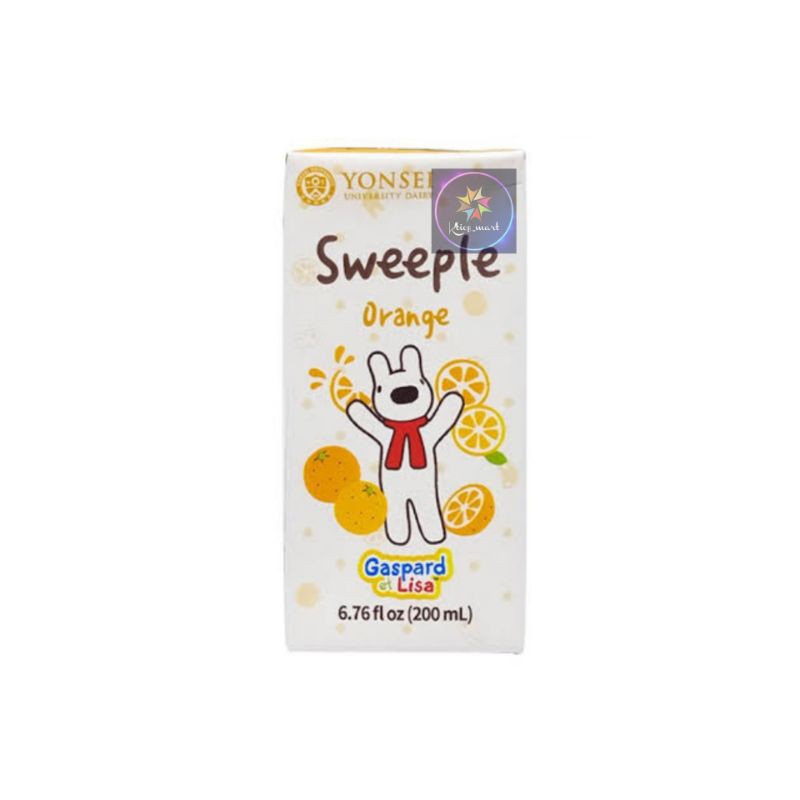 

YONSEI SWEEPLE ORANGE FRESH MILKY JUICE 200 ML - JUS JERUK KOREA/Import
