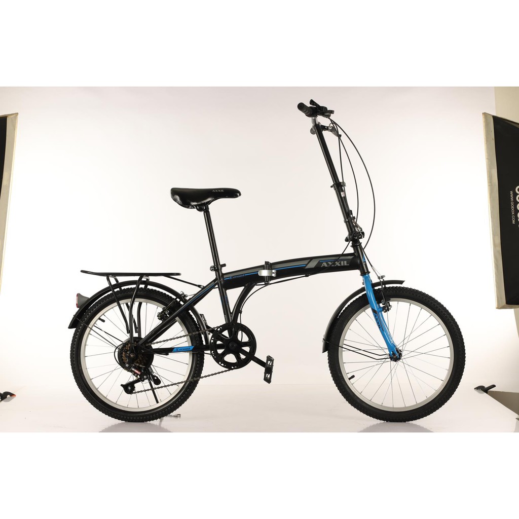 Sepeda lipat / folding bike 20 inch 7 speed murah-Biru
