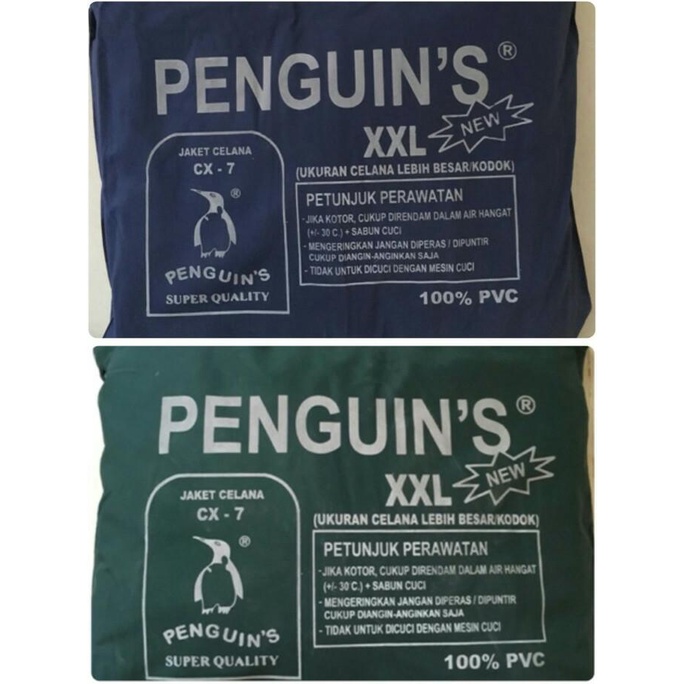 Jas Hujan Jaket Celana Pinguin CX7 XXL