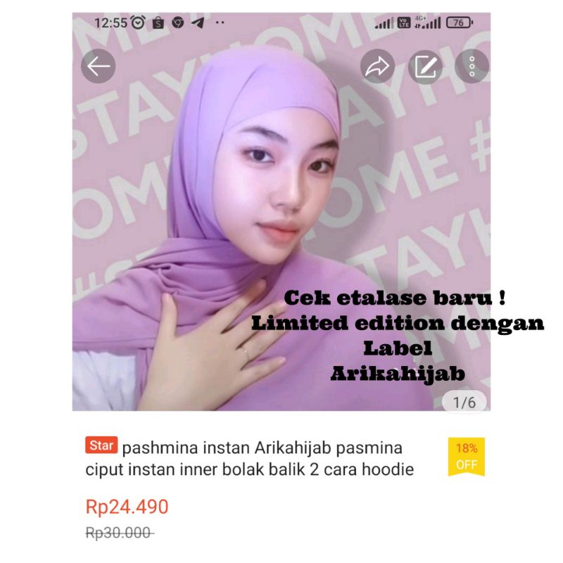 PASHMINA INNER CIPUT 2IN1 BOLAK BALIK TERMURAH pashmina inner 2in1 ceruty baby doll premium termurah pasmina instan pashmina instan dinda hauw surabaya sidoarjo krian arikahijab mojokerto malang nganjuk gresik jombang pasuruan madura