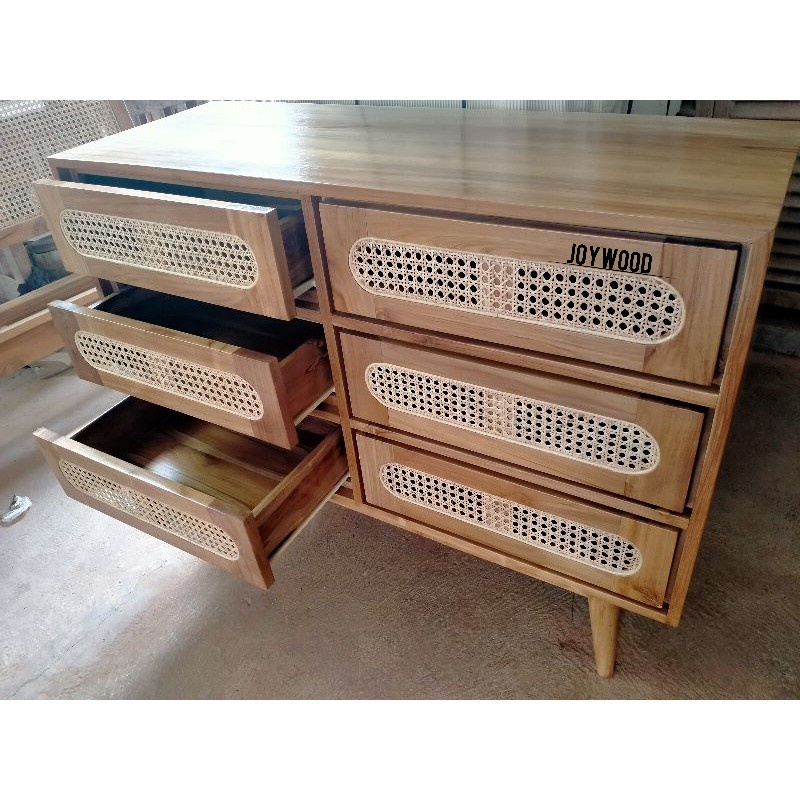 Joywood buffet kayu buffet laci buffet rotan buffet kekinian