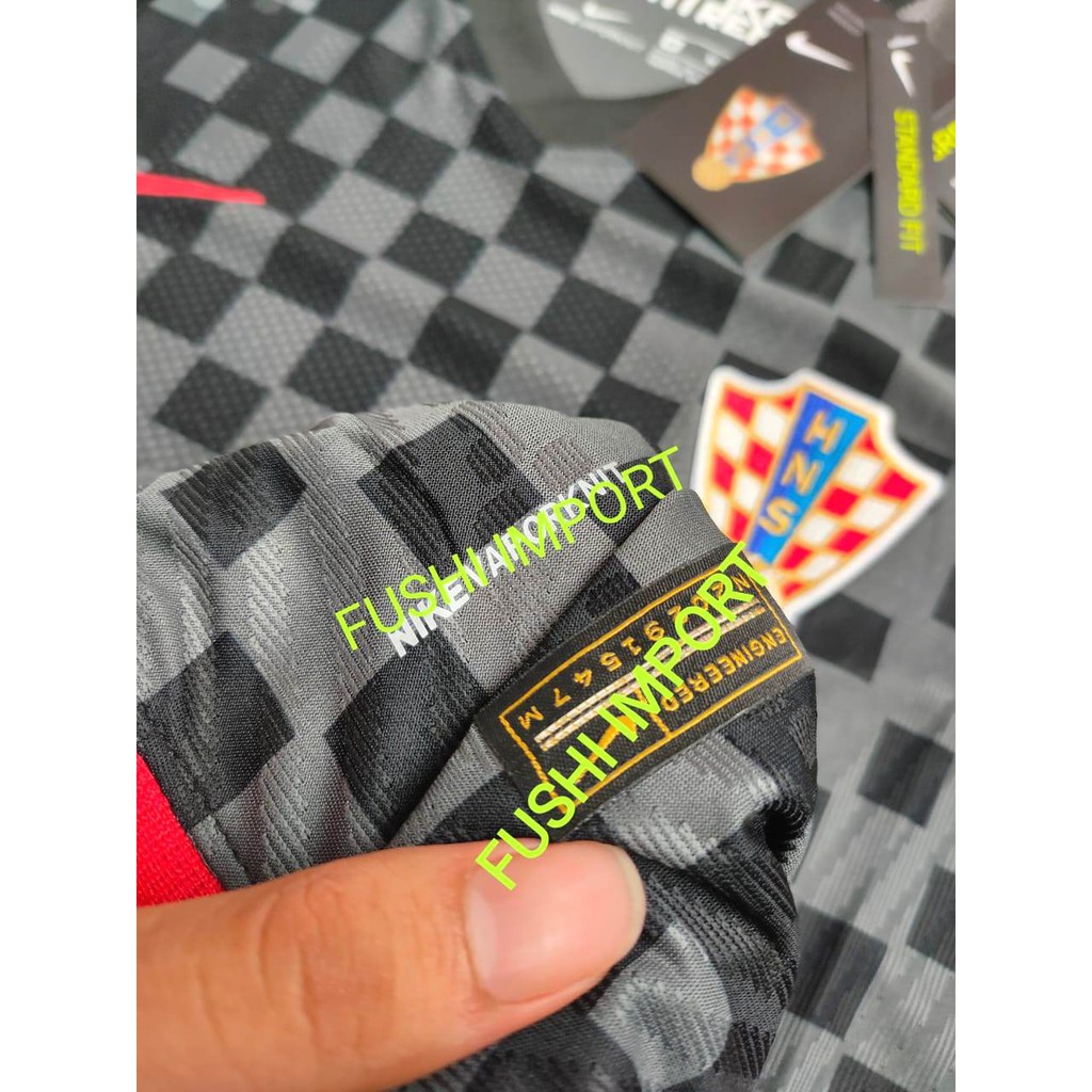 HQ PLAYER ISSUE - JERSEY BOLA KROASIA AWAY EURO CUP 2021 VAPORKNIT HIGH QUALITY IMPORT