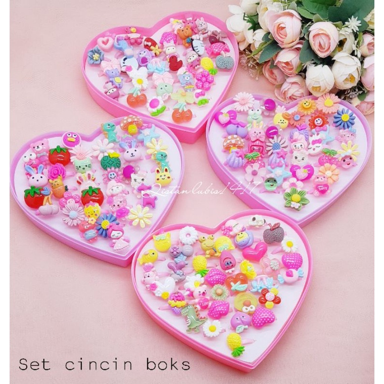 Set cincin anak 36pcs free boks