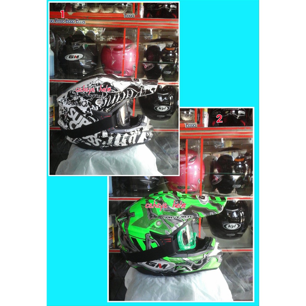 helm Trail GM super Cross  Stock Terbatas