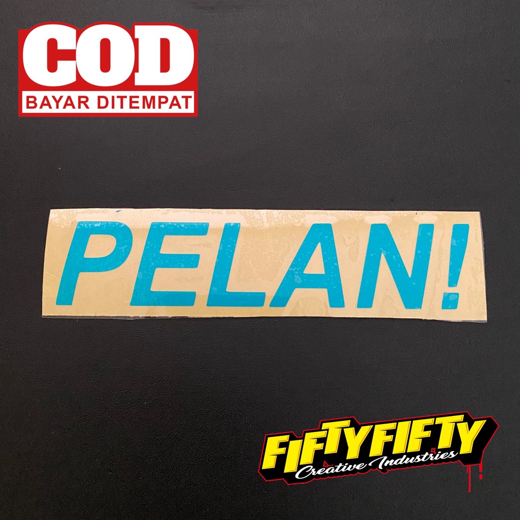 Stiker PELAN Stiker Cutting Reflektif Mantul Cahaya