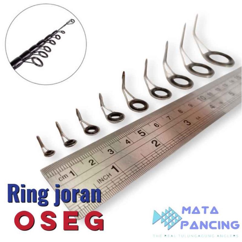 Ring oseg joran kaki satu untuk custom dan spare part tegek dan joran laut harga murah ring joran oseg kaki 1