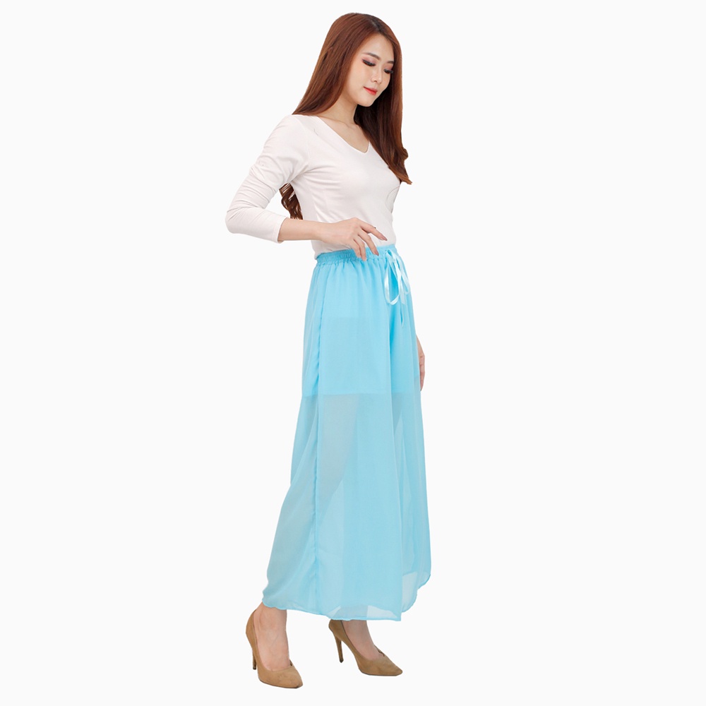 Celana Panjang sifon wanita gaya korea model terbaru - XSHOP Weiyoung