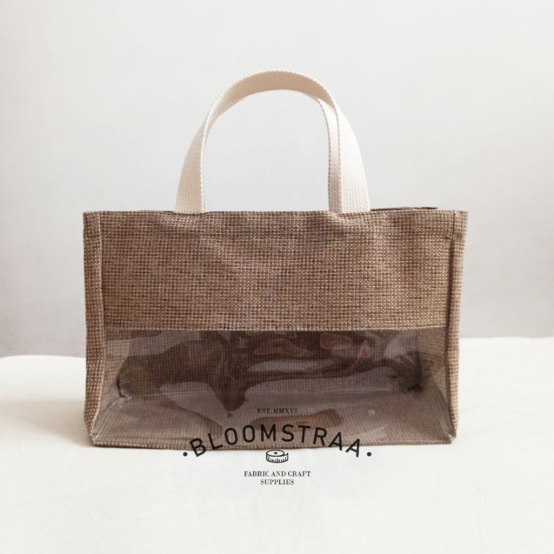 [ LICORICE ] Hampers Bag Jute Tas Souvenir 30x20x13 cm Tas Goni Mika