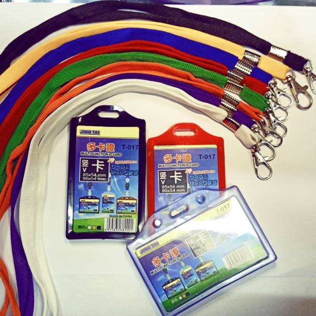 

Paketan Tali Id card + Case T017 2 sisi