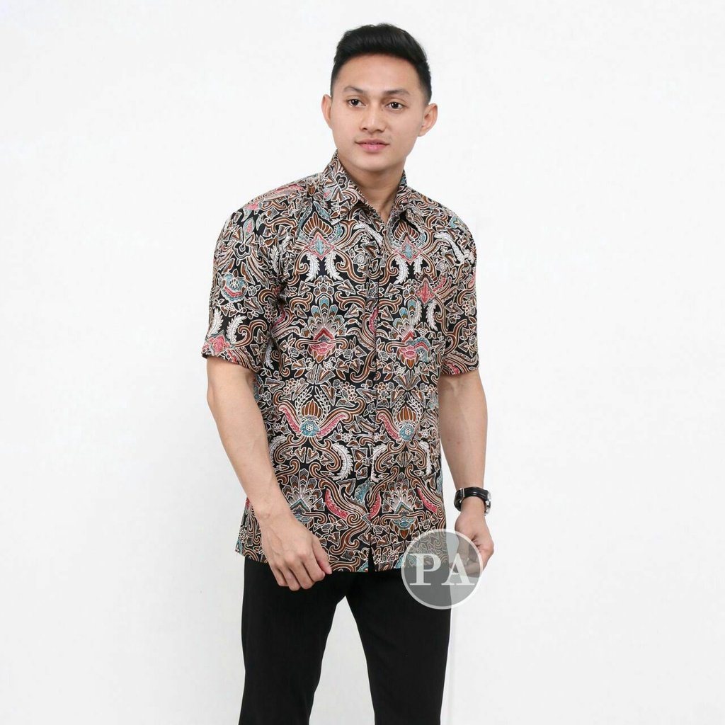 KEMEJA HEM BATIK PRIA COUPEL AYAH ANAK MOTIF CIREEBON